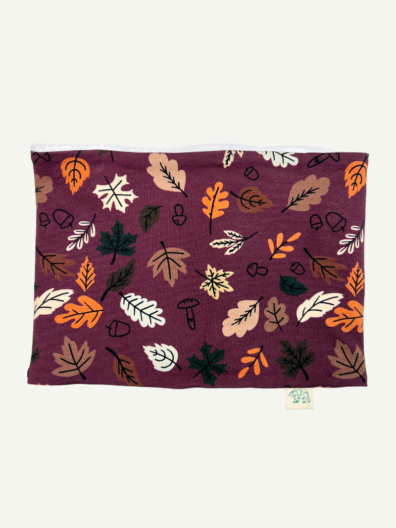 Burgundy Autumn Leaves Adult's Snood