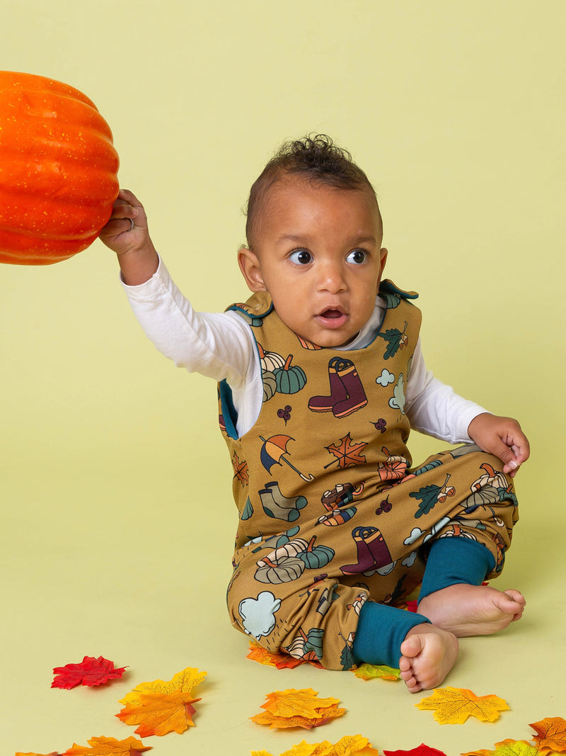 Ochre Autumn Days Baby and Children's Romper