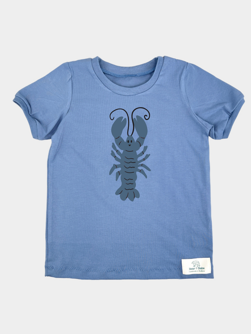 Blue Lobster Baby and Children's T-shirt