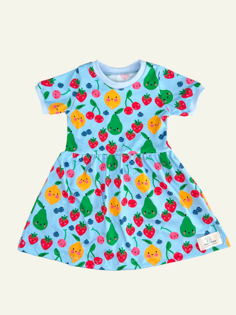 Blue Fruits Baby and Children's Dress