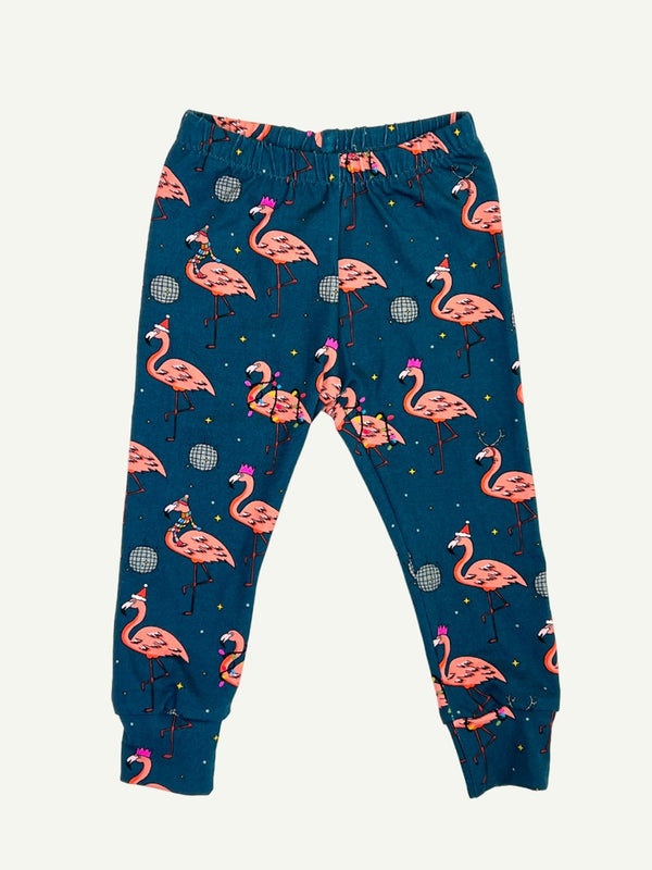 Flamingo Christmas Disco Baby and Children's Leggings