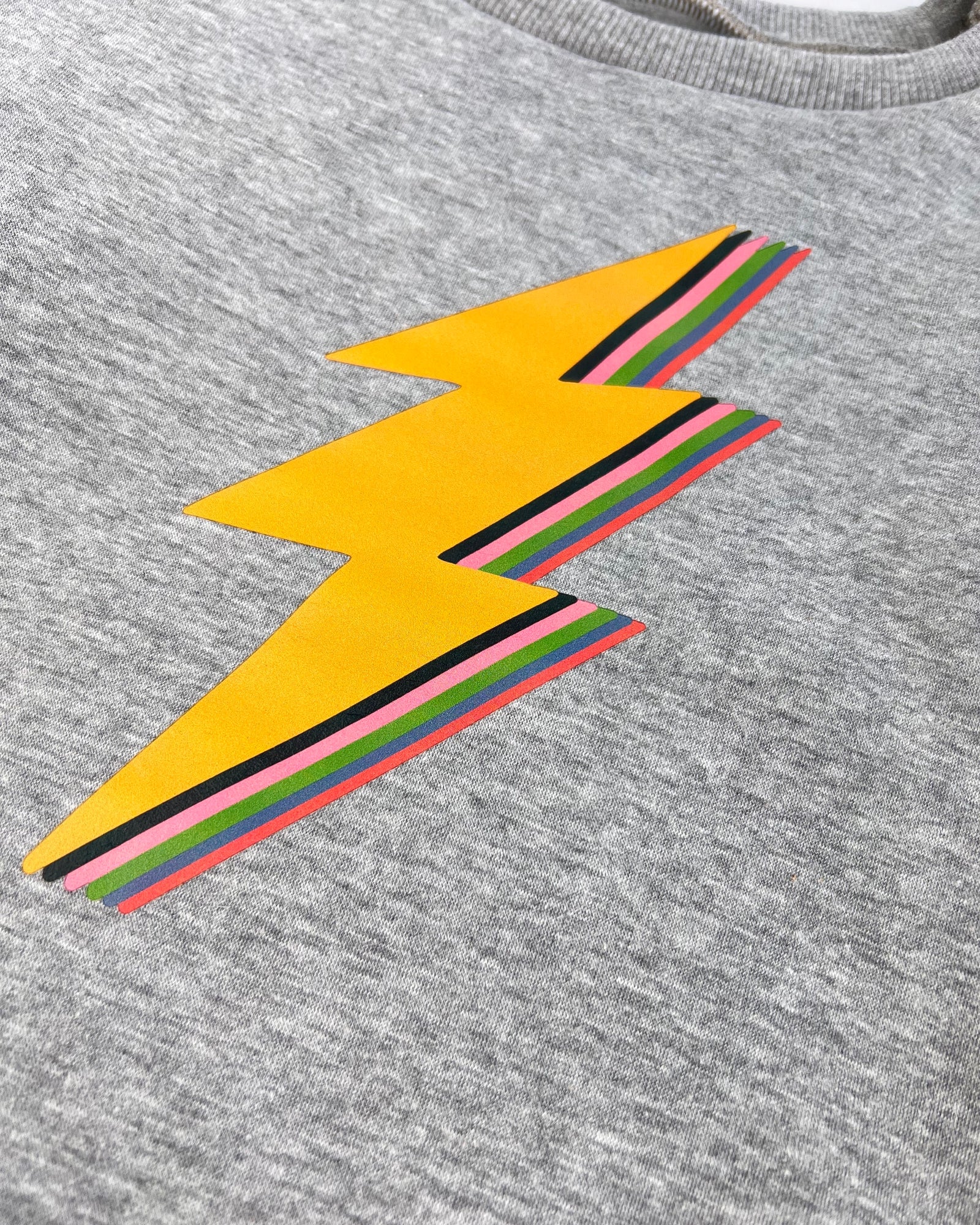 Rainbow lightning bolt sweater best sale