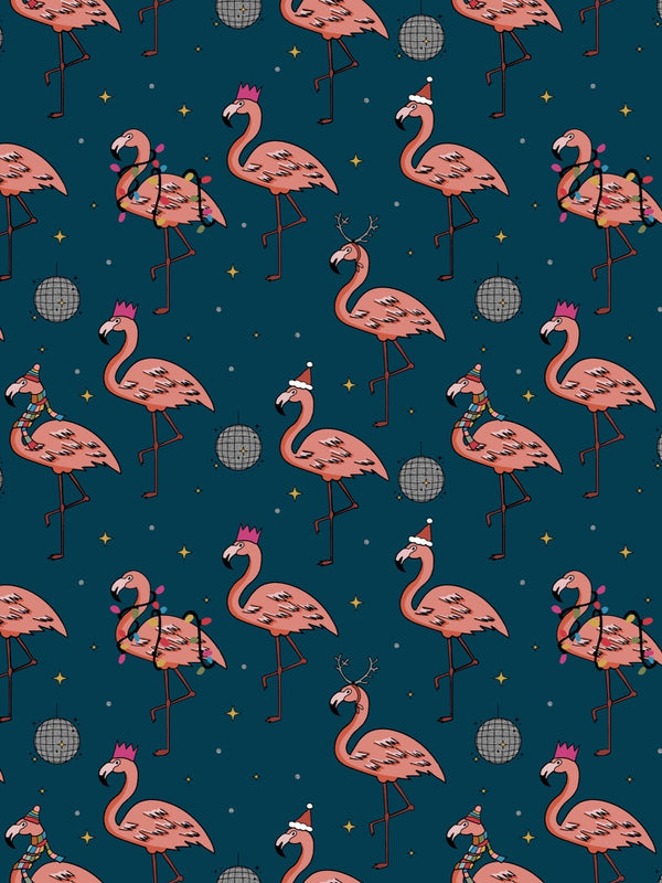 Flamingo Christmas Disco Newborn Baby Set