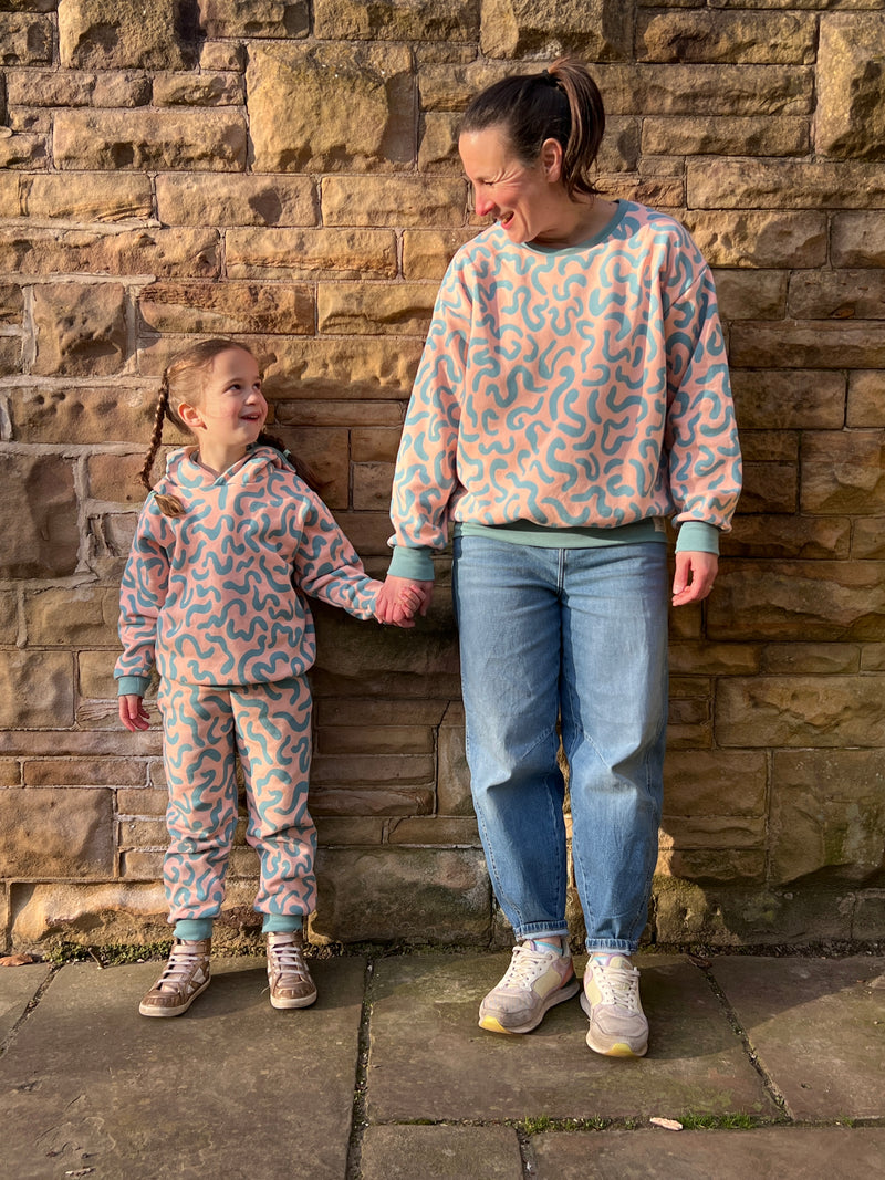 Pink Squiggles Baby and Children's Joggers