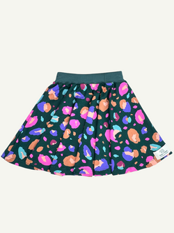 Retro Leopard Print Baby and Children's Skirt