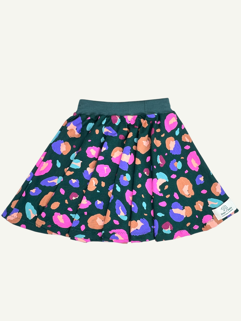 Retro Leopard Print Baby and Children's Skirt