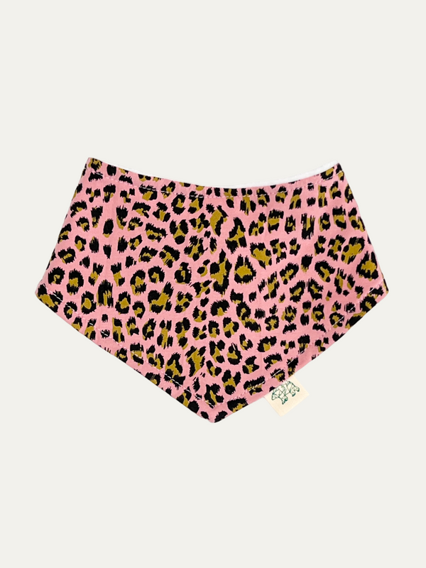 Pink Leopard Print Baby and Children's Bib
