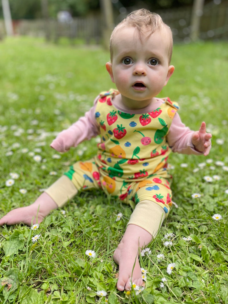 Yellow Fruits Baby and Children's Romper