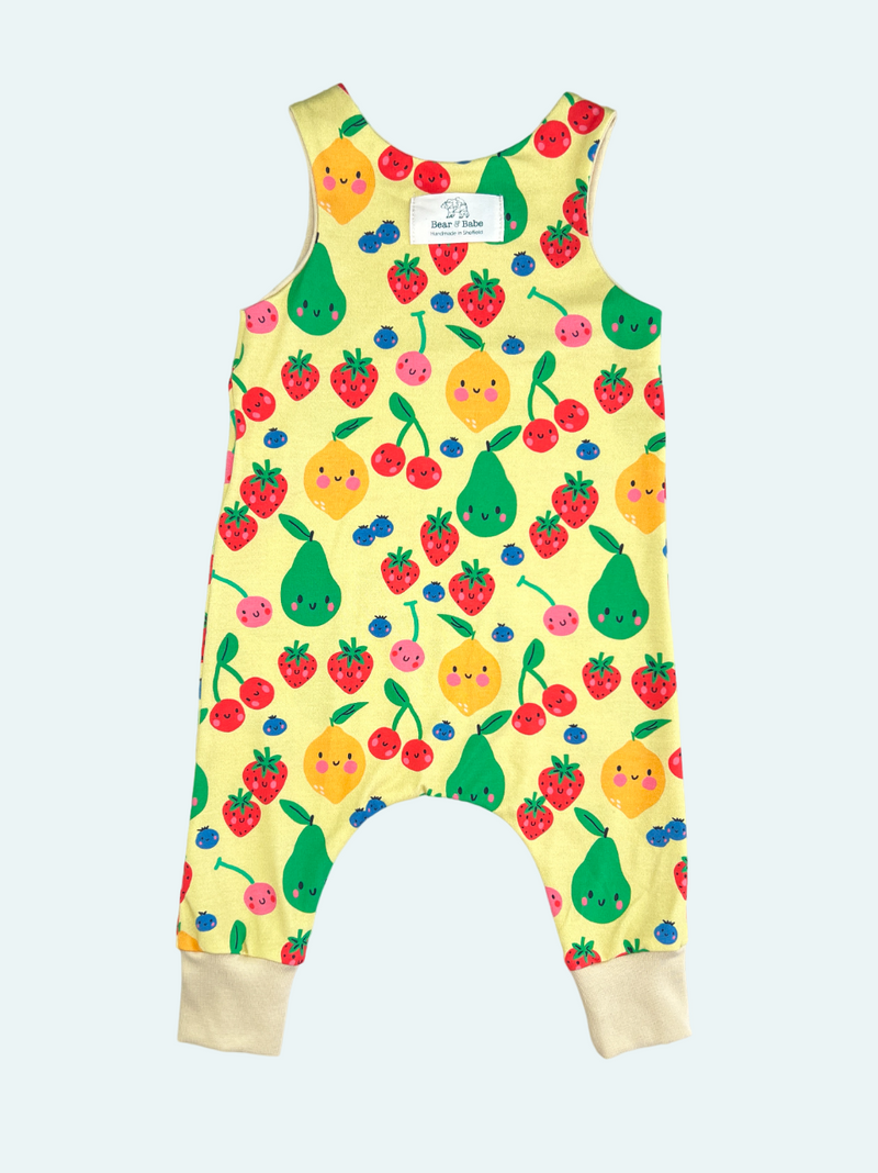 Yellow Fruits Baby and Children's Romper