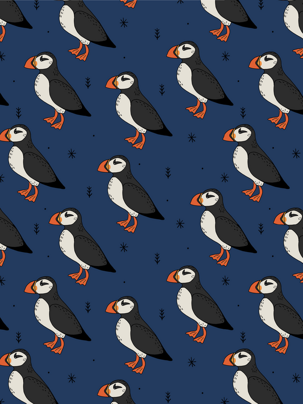 Blue Puffins Adult Leggings