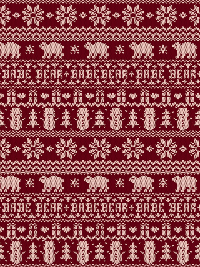 Red Bear & Babe Fair Isle Adult's Snood