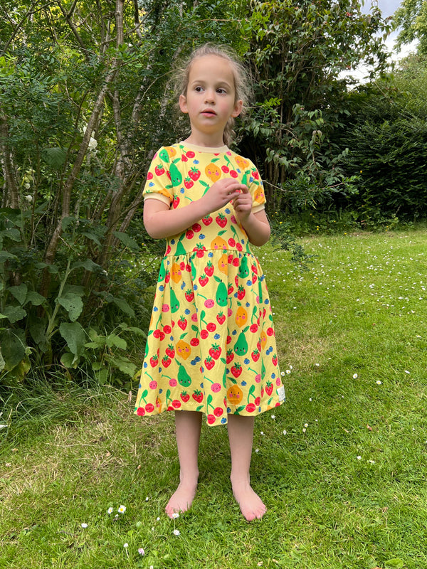 Yellow Fruits Baby and Children's Dress