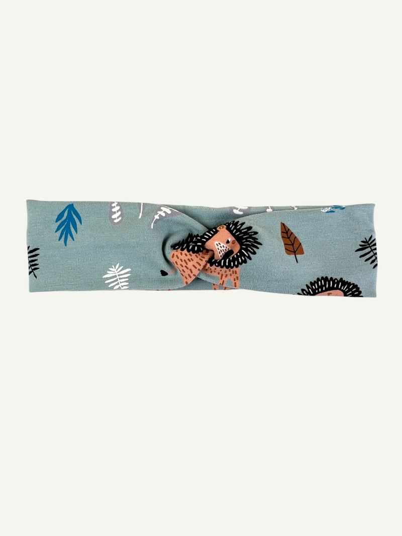 Mint Lions Baby and Children's Twist Headband