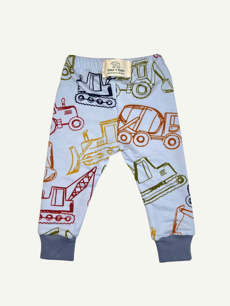 Blue Construction Site Baby and Children's Leggings