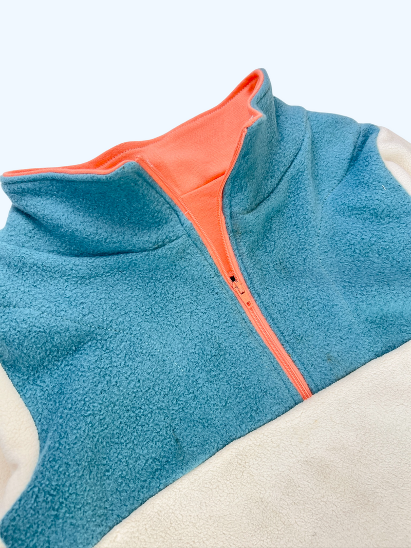 Aqua & Cream Toddler and Children's 1/2 Zip Fleece