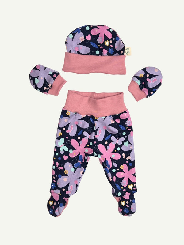 Midnight Luna Floral Newborn Baby Set